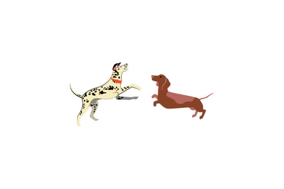 2 Dogs Family Asset Illustrations Review for Branding