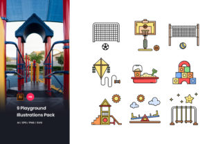 9 Playground Illustrations Pack: A Graphics Review