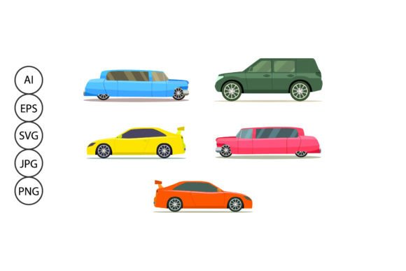 Car Transport Illustrations: Graphics for Publisher and Designer Workflows