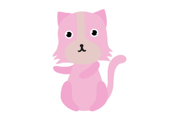 Cat Cut Animals Vector Illustrations: Graphics & Illustrations for Branding