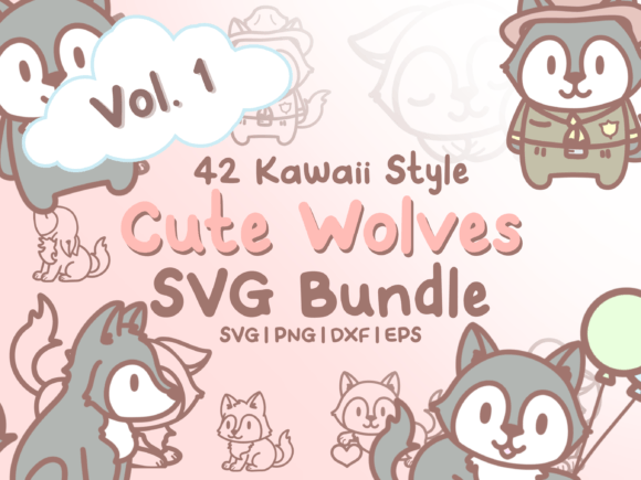 Cute Wolves SVG Illustrations: A Hands-On Review for Embroidery