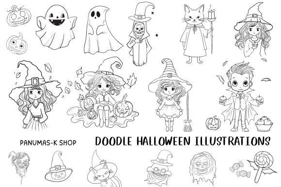 Doodle Halloween Illustrations: A Brand Designer Review of Playful Graphics