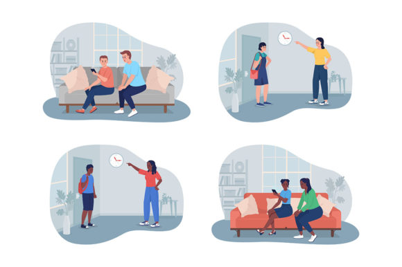 Excessive Parental Control Illustrations: Graphics Review