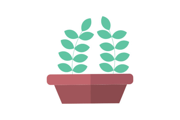 Garden Plants Vector Illustrations for Small Business Graphics