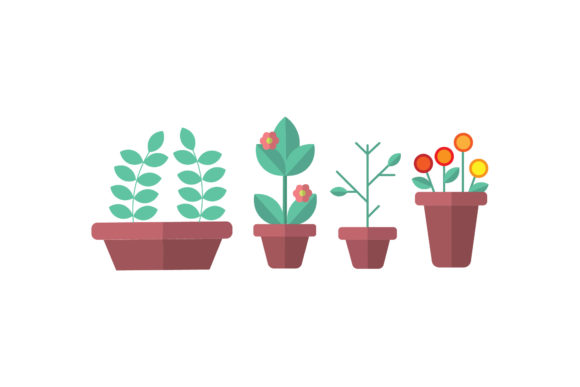 Garden Plants Vectors: Graphics & Illustrations