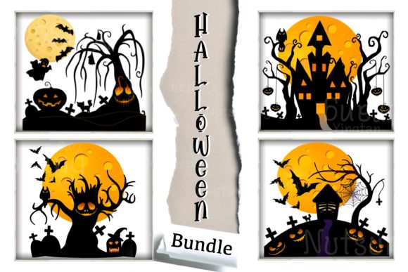 Halloween Illustrations Graphics Bundle Review