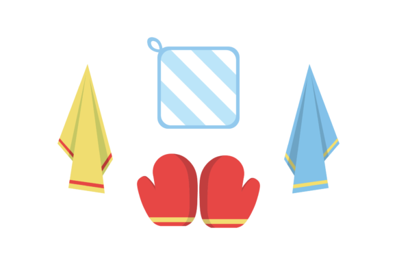 Kitchen Equipment Illustrations Set: Graphics for Sellers