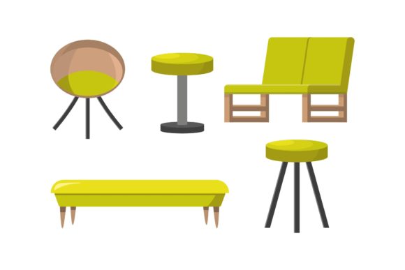 Terrace Yellow Chair Illustrations: A Graphic Design Asset Review