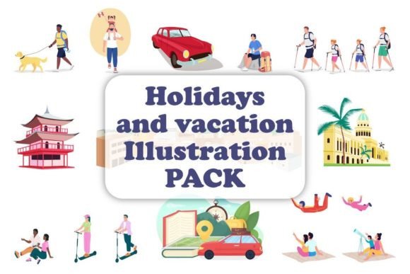 Tourism Concept Svg Vector Illustrations for Graphics & Editorial Design